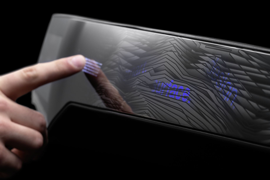 Innovative Bedienkonzepte fürs Auto HMI-Panel mit kristallinem Design